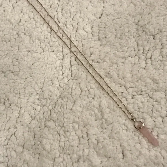 Sterling Rose Quartz necklace - Picture 8 of 11